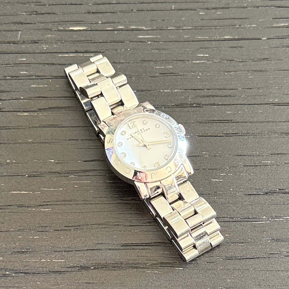B13 Marc By Marc Jacobs Shiny Silver Faux Crystal Women's Watch